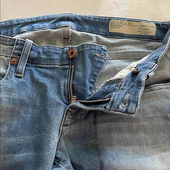 Diesel Industry Grupee Super Slim Skinny Low Waist Size 29 - Picture 16 of 16